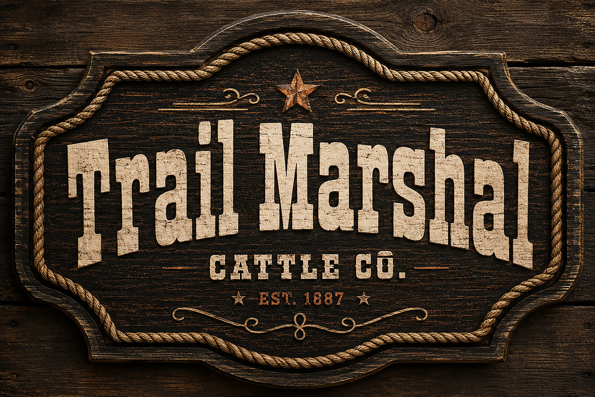 Trail Marshal - Western display font, a Sans Serif Font by Wow Magic (Photo 1 of 5)