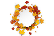 Golden autumn set with maple leaves, a Decorative Illustration by Vjom (Thumbnail 7 of 13)