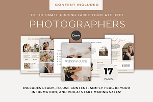 Photographer Pricing Guide Template