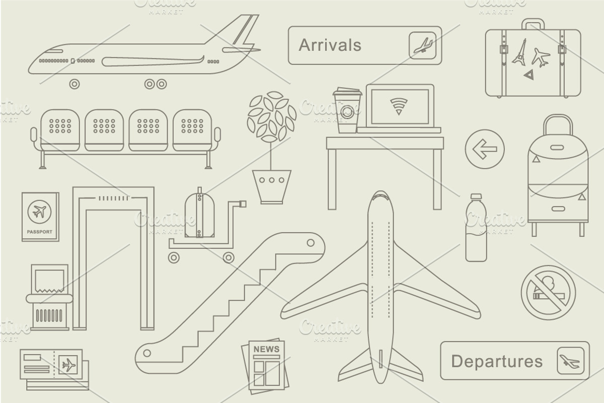 Airport icons preview 3