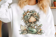 Whimsical summer mermaid clipart, an Illustration by SinaCreation (Thumbnail 5 of 11)