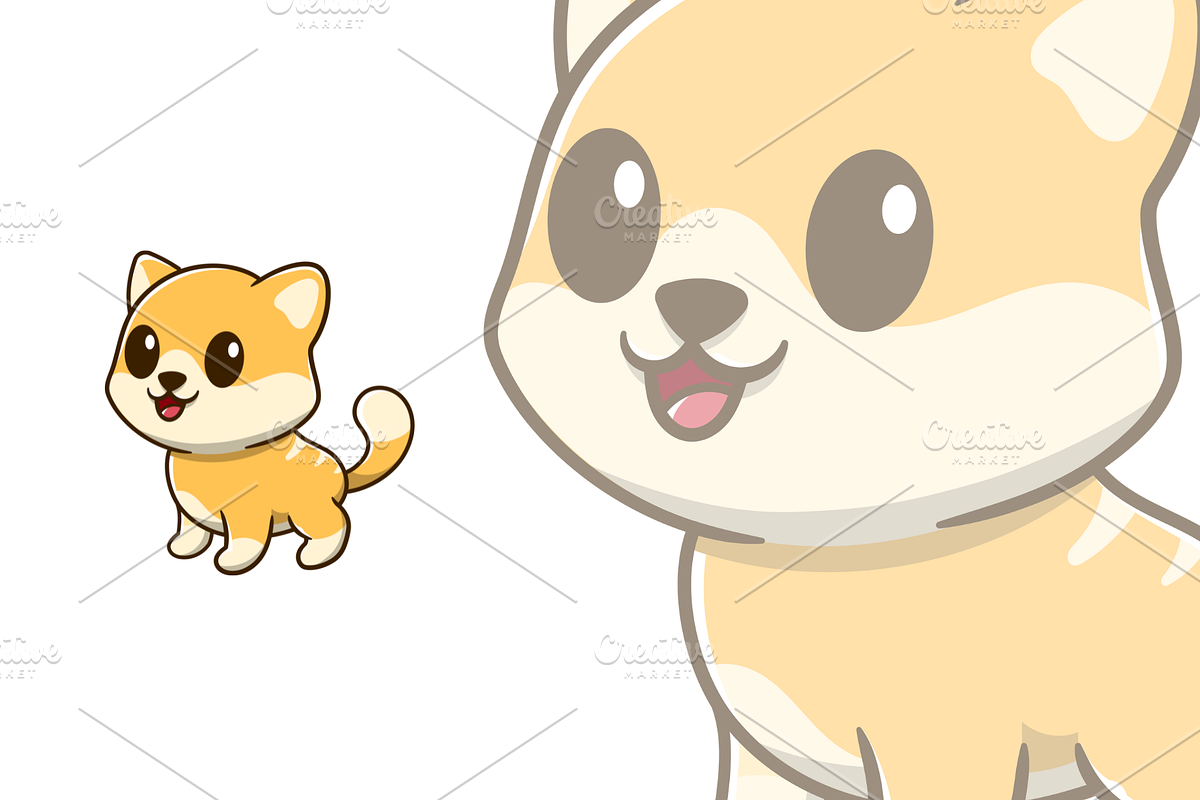 cute orange cat smiling cartoon, an Animal Illustration by garistipis (Photo 2 of 2)