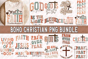 Boho Religious Svg Png Bundle, an Object Graphic by RETROVIBZDESIGNS