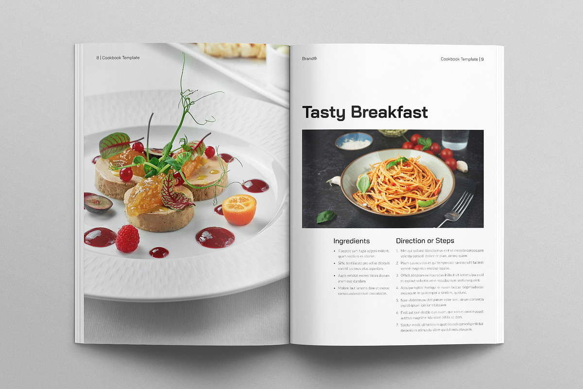 Cookbook Template, a Brochure Template by E-Type (Photo 4 of 7)