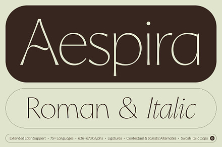Aespira Typeface