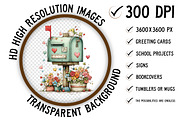 Whimsical Spring Mailbox Clipart, an Illustration by Craft Nest (Thumbnail 2 of 11)