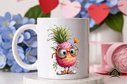 Summer Pineapple Clipart, an Illustration by Craft Nest (Thumbnail 8 of 12)