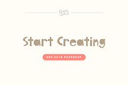 Cute Papercut Decorative Font, a Handwritten Font by Graphic Spirit (Thumbnail 8 of 8)