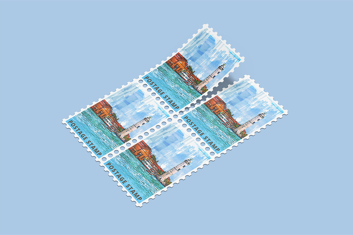 Postage Stamp Mockups Collection, a Flyer Template by Compositing Studio (Photo 20 of 22)