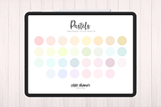 Pastels Procreate Color Palette, a Palette Add-On by Cate Shaner (Thumbnail 1 of 3)