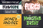 Intensely Awesome Font Pack, a Sans Serif Font by Denise Chandler (Thumbnail 3 of 19)