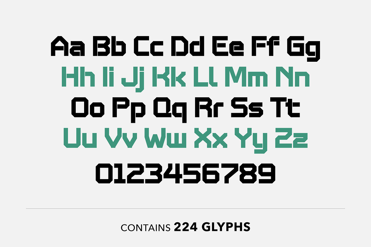 Flip - Square font preview 6