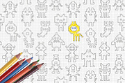 Pixel game monstrs and heroes, an Animal Illustration by eka panova (Thumbnail 8 of 8)