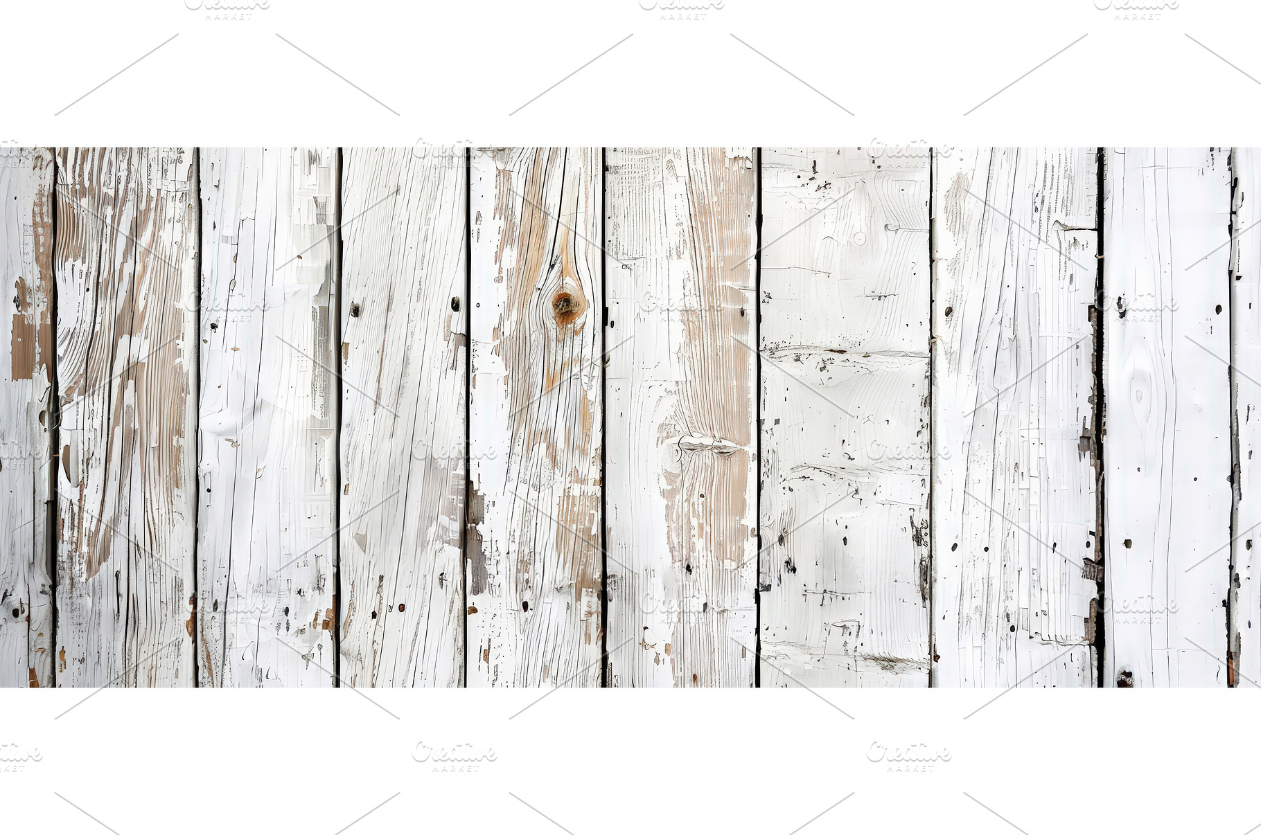 Weathered white painted wood plank, a Background Photo by piter.goskov