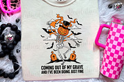 Retro Skeleton Halloween PNG Bundle, an Illustration by OK Design (Thumbnail 11 of 14)