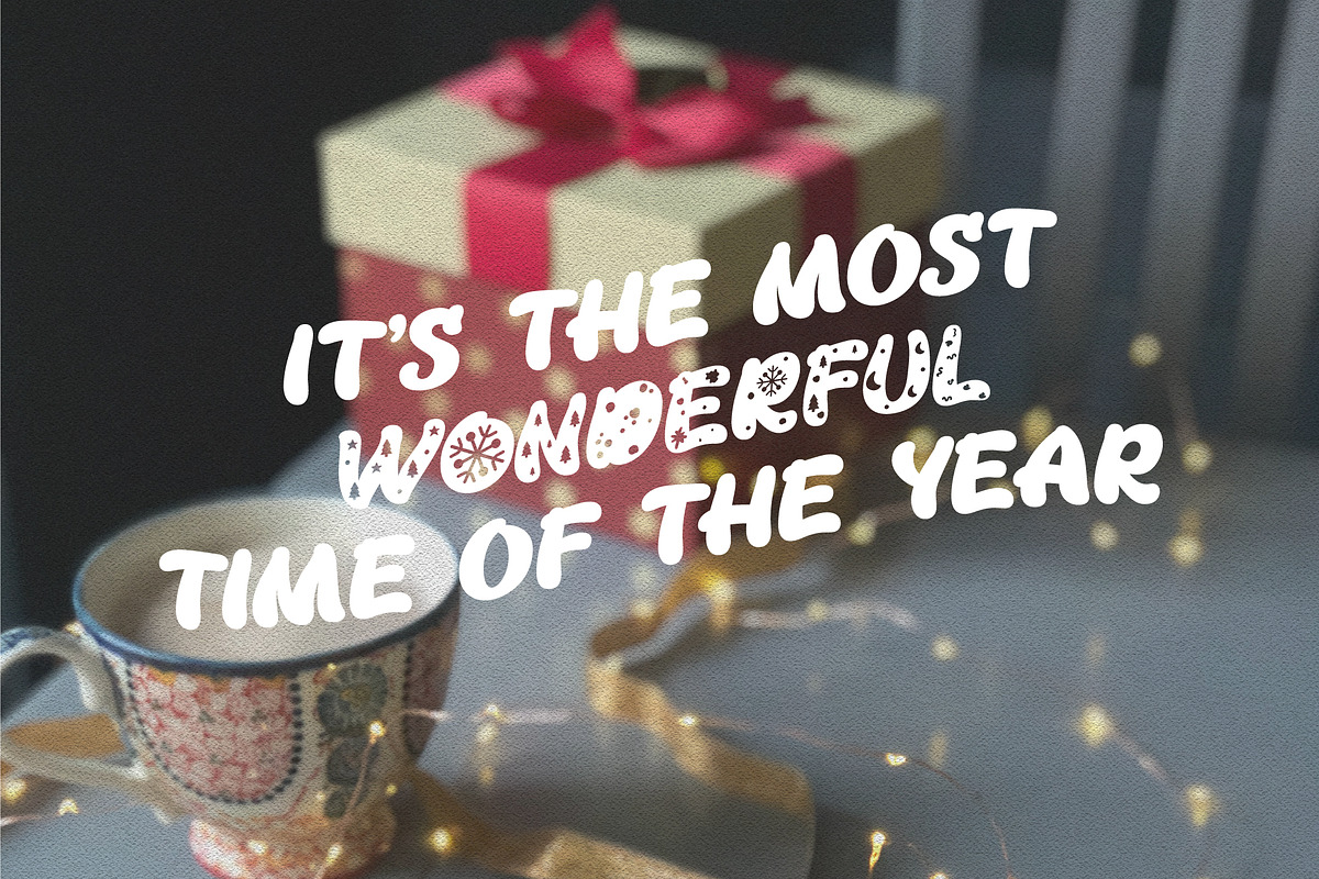 Snowflake Christmas  font family, a Script Font by Anna Zakharchenko (Photo 4 of 10)