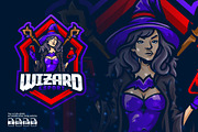 Wizard Mascot Esport Logo, a Branding & Logo Template by prps.std (Thumbnail 1 of 3)