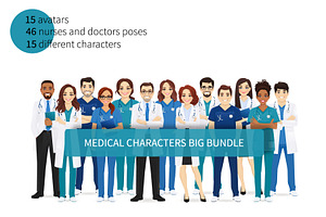 Medical characters big bundle
