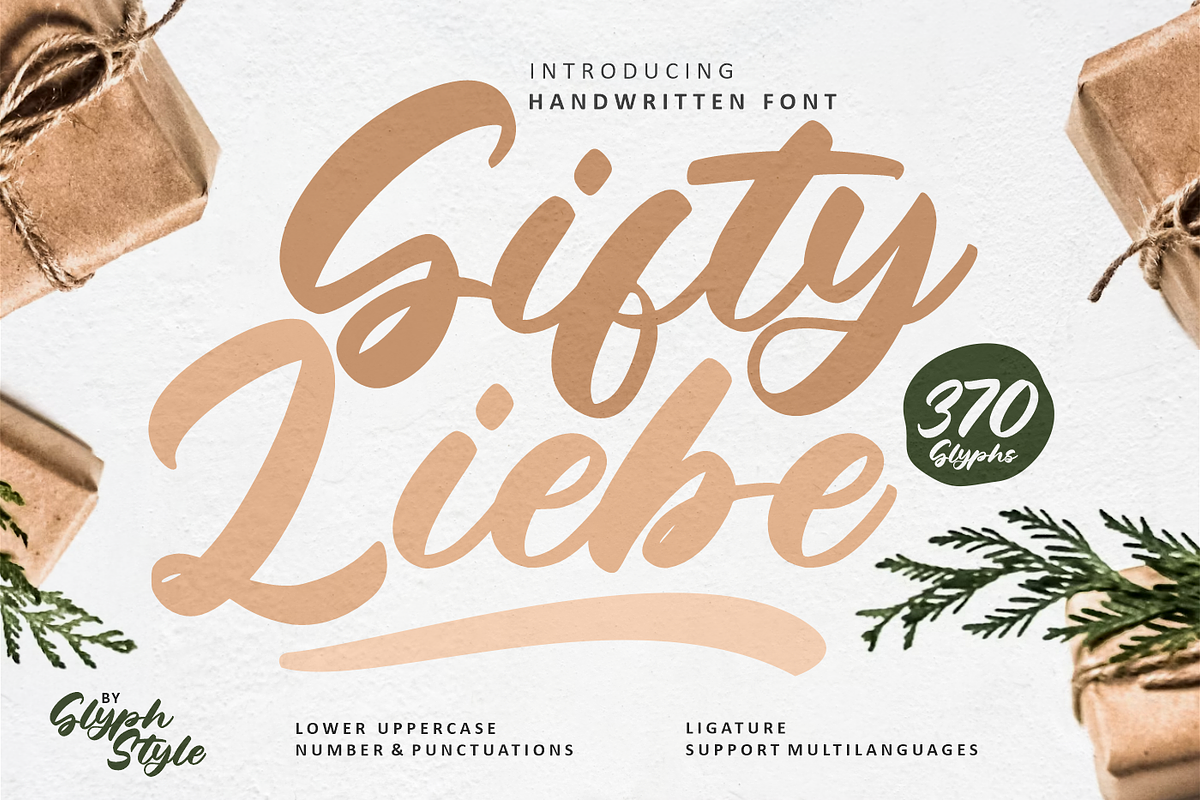 Gifty Liebe Script, a Handwritten Font by Glyphstyle (Photo 1 of 6)