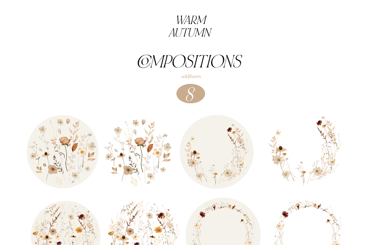 Warm AUTUMN - wildflower collection, a Seasonal Illustration by Youksy (Photo 12 of 17)