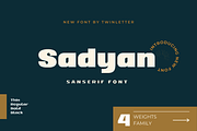 Sadyan, a Sans Serif Font by twinstd (Thumbnail 1 of 14)