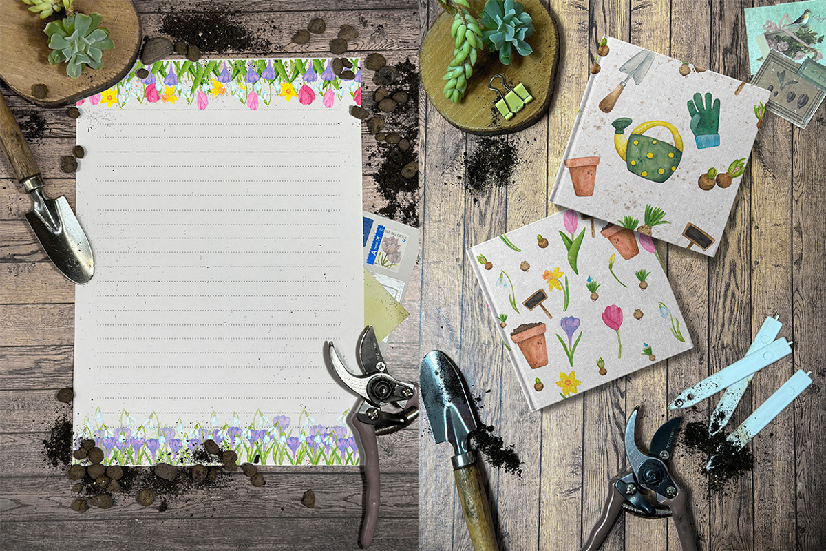Spring bulbous flowers watercolor, an Object Illustration by DemiLena (Photo 8 of 12)