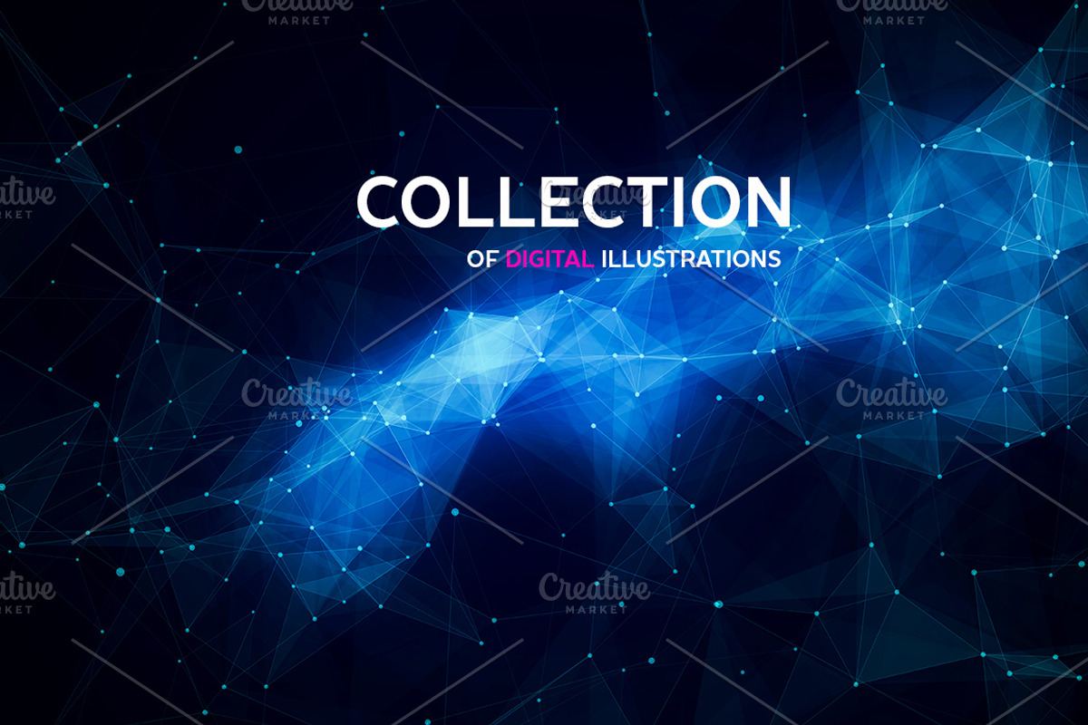 Abstract space backgrounds, an Illustration by Julvil (Photo 6 of 8)