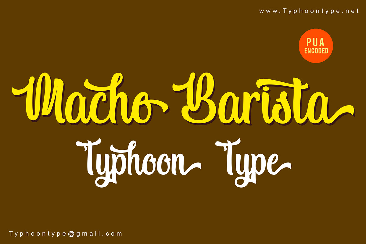 Macho Barista font