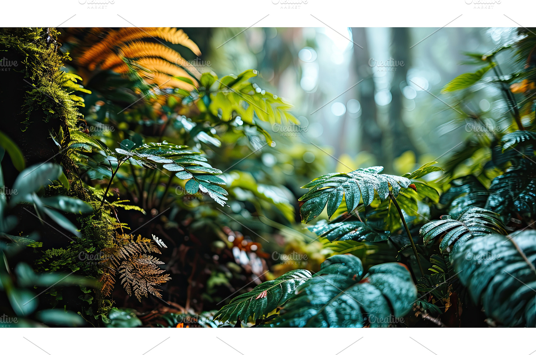 Nature leaves, green tropical forest, a Nature Photo by Neirfy