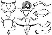 Deer antlers, horns animals SVG, an Animal Illustration by LineworkStock (Thumbnail 2 of 3)