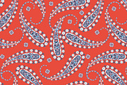 Fabric pattern with paisley, a Pattern Graphic by antalogiya (Thumbnail 3 of 5)