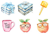 Pastel Teacher's Life Clipart, an Illustration by DreamArtGraphic (Thumbnail 4 of 5)