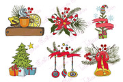 65 Christmas doodle decoration kit, an Object Graphic by Tatianakost49 (Thumbnail 3 of 3)