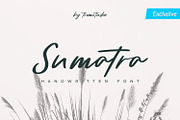 Sumatra - Beauty Handwritten Script, a Handwritten Font by TrimStudio (Thumbnail 1 of 11)