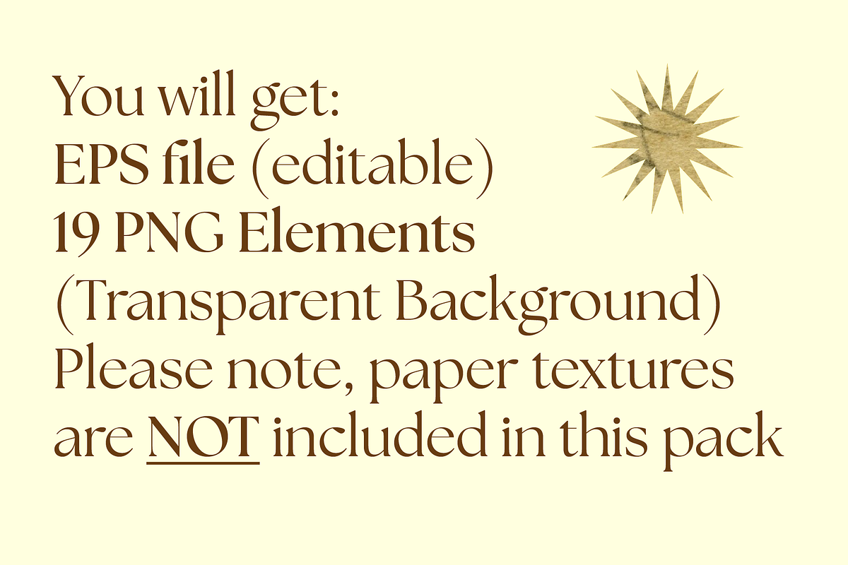 Vintage Paper Elements Collage Pack, an Object Graphic by JuliesDesign (Photo 5 of 5)