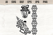Stencil Winter Border, a Person Illustration by MARYCRAFTIRIA (Thumbnail 1 of 3)