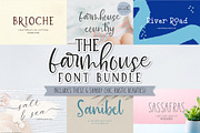 The Farmhouse Font Bundle, a Script Font by Beck McCormick (Thumbnail 1 of 8)