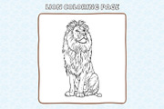 Wild Animals Coloring Pages, an Animal Illustration by DesignDevisers (Thumbnail 5 of 6)