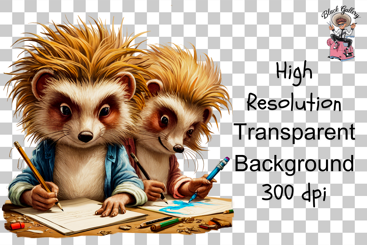 Cute Ferret with Books PNG Bundle, a Graphic by Clipart Bloom (Photo 11 of 12)