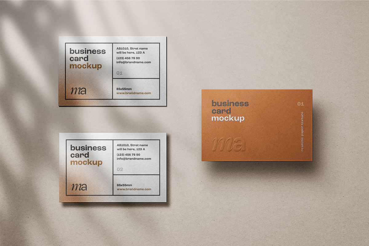Business Card Mockup Set, a Print Template by mockupatelier (Photo 8 of 17)