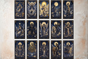 The Midnight Gilt Tarot Cards, a Decorative Illustration by ThatsDesignArt (Thumbnail 4 of 10)