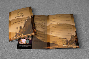 Funeral Program Template-T702, a Brochure Template by Template Shop