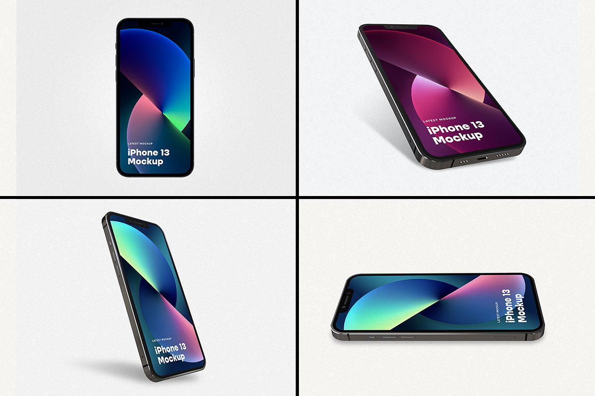 iPhone 13 Pro Mockup, an iPhone Mockup by FinestDevs (Photo 2 of 11)