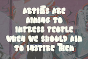 Bloochas Street Graffiti Display Fon, a Handwritten Font by Maulana Creative (Thumbnail 3 of 6)