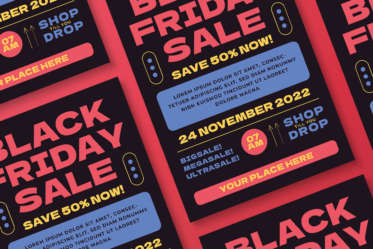 Black Friday Sale Flyer, a Flyer Template by Tokosatsu (Photo 1 of 3)