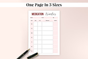 Printable Daily Medication Tracker, a Stationery Template by Snapybiz (Thumbnail 5 of 10)