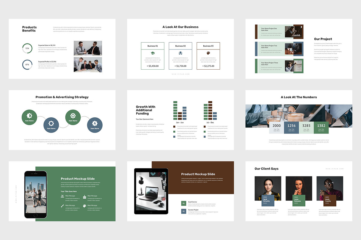 Pituo : Pitch Deck Powerpoint, a Presentation Template by Punkl Camp (Photo 4 of 9)