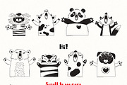 Funny Animals - Card Kit, an Animal Illustration by Baksiabat (Thumbnail 3 of 9)