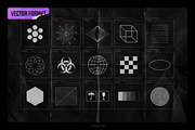 150 Geometric Distressed Shapes, an Object Graphic by Samolevsky (Thumbnail 5 of 18)
