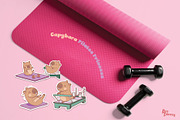 Capybara Pilates Princess Stickers, a Graphic by Dori Debreceni draws (Thumbnail 5 of 8)